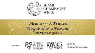 Miami Champagne Week Day 3: Meunier Webinar with Matt Citriglia MS