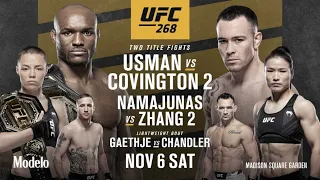 UFC 268 LIVE USMAN VS COVINGTON 2 LIVESTREAM & FULL FIGHT COMPANION