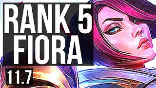 FIORA vs TRYNDAMERE (TOP) | Rank 5 Fiora, 9 solo kills, 66% winrate | TR Grandmaster | v11.7