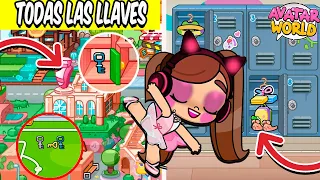 DONDE ESTAN TODAS las LLAVES de los LOCKERS en Avatar World GRATIS |SOYFIFI✨