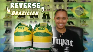 Nike Dunk Low Reverse Brazil Review !!