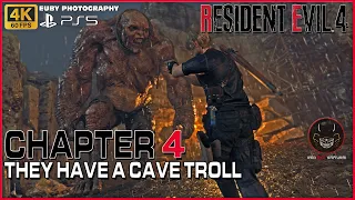 Resident Evil 4 - CH 4 - They have a Cave Troll [No Commentary Playthrough - 4K | 60FPS - PS5]