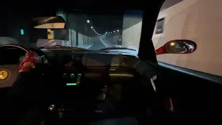 POV:Ferrari F355 tunnel run #09 Awesome exhaust sound