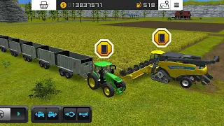 fs 16 Harvest Wheats & Make Long Trali ! Farming Simulator 16 Timelapse | Fs16 Gameplay | #fs16