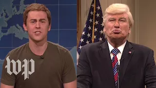 "SNL" goes after Trump, Zuckerberg