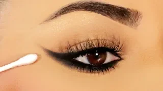 TRY THIS!! Easiest Reverse Smokey Eye with a Q-TIP!