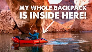 Winter Backpacking and Packrafting Trip through Lake Powell and Escalante, Utah