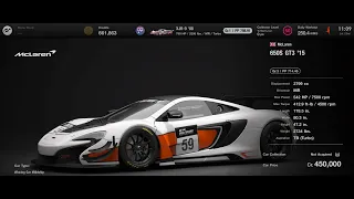 [Gran Turismo 7] McLaren 650S GT3 race tune