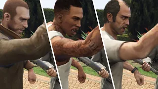 Every GTA Protagonist get hit by a baseball bat