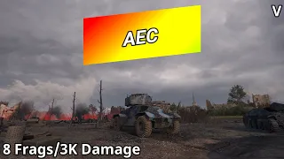 AEC Armoured Car (8 Frags/3K Damage) | World of Tanks