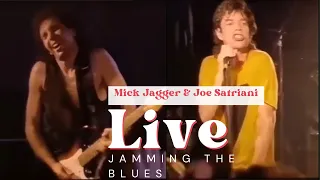 Mick Jagger & Joe Satriani Live Jamming the Blues #mickjagger #joesatriani