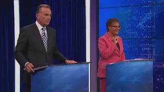 Bass, Caruso talk taxes, homeless in final debate