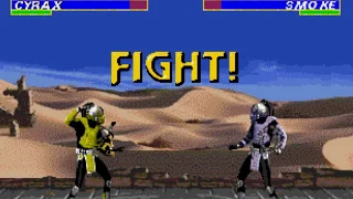 CYRAX vs SMOKE - ULTIMATE MORTAL KOMBAT 3 - SEGA GENESIS - SEGA MEGA DRIVE