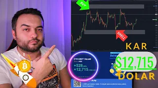 5 DAKİKADA $12.000 DOLAR KAR !! EN İYİ SCALP EĞİTİM VİDEOSU !! DAY TRADİNG !! SCALP TRADİNG #bitcoin