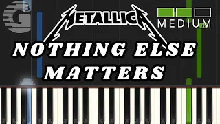 Nothing Else Matters Piano Tutorial Medium  |   Metallica Piano Cover