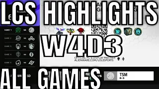 LCS Highlights ALL GAMES W4D3 Spring 2021