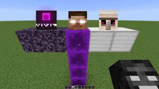 what if we create a HEROBRINE WITHER STORM in MINECRAFT