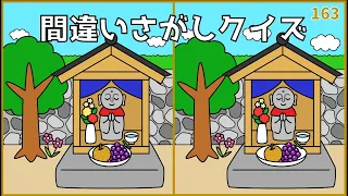 【間違い探しクイズ】脳活おすすめ動画！大人向けおもしろ脳トレ【全3問】#163