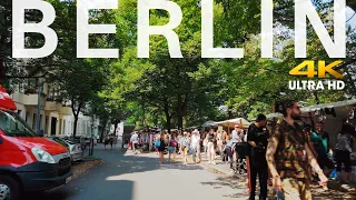 Berlin Cycling on Sunny Sunday Neukölln [4K] Nowkoelln Flowmarkt 2020 Germany
