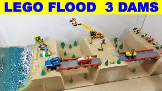 LEGO FLOOD Dam Collapse and PLAYGROUND Disaster - 2 TSUNAMI - ep 36