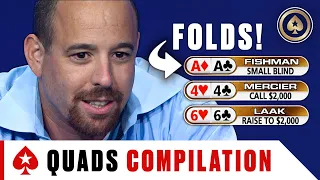 Folding ACES PREFLOP and DODGING QUADS ♠️ Best of The Big Game ♠️ PokerStars