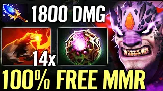 🔥 LION MID 100% FREE MMR — 1800 DMG Octarine + Aghanim 325 AOE WTF Thanos Finger Dota 2 Pro