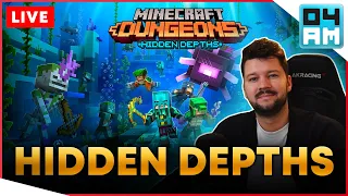 🔴HIDDEN DEPTHS DLC  - Full Playthrough, Raid Captains& Anniversary Event in Minecraft Dungeons