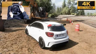 Forza Horizon 5 - MERCEDES-BENZ A45 AMG - Test Drive with THRUSTMASTER TX + TH8A - 4K