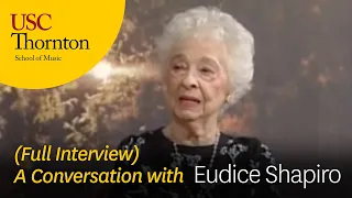 ARTS: A Conversation with Eudice Shapiro (Full Interview)