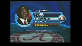 Julio Jones | 2008 freshman highlights | Alabama football | 2011 NFL Draft | DraftNasty Throwback