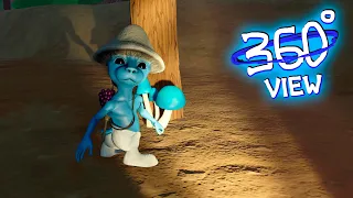 Smurf Cat Chase POV Animation 360°