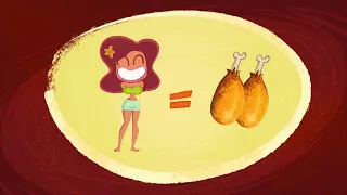 ZIG e SHARKO 🍗 Coxa de frango 🍗 Português Brasil |  Cartoon for Kids