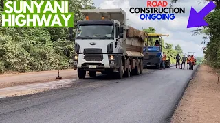 6th September 2023: Construction of KUMASI to SUNYANI Highway Asphalt is ongoing in Ghana.