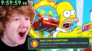 Speedrun The Simpsons Hit & Run Achievements Or THIS HAPPENS!