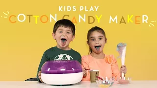 Kids Play with a Cotton Candy Maker  | Kids Play | HiHo Kids