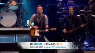 BRUCE SPRINGSTEEN BON JOVI, BORN TO RUN, LAND OF HOPE AND DREAMS, 12/12/12 SANDY RELIEF CONCERT 2012