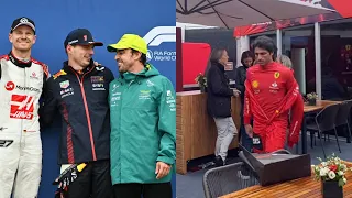 Verstappen Alonso & Hulkenberg after Qualifying | Carlos Sainz looked defeated after Qualifying BTS