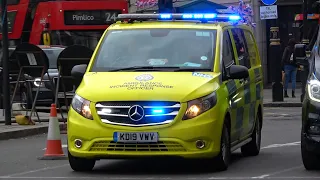 London Ambulance response vehicles emergency lights + sirens [collection]