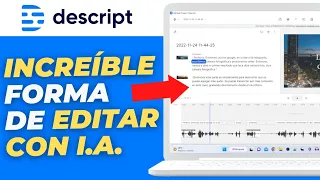 Increíble Forma de Crear Videos de Youtube y Podcast usando I.A. con Descript