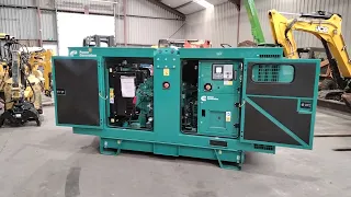 Cummins C90D5 90KVA generator, bj 2022, 1 uur