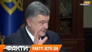 Інтерв`ю Порошенка українським телеканалам. 3 основні тези