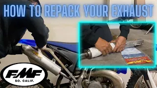 How to Rebuild an FMF Turbinecore Exhaust | Yamaha YZ250 Packing Muffler Silencer Repack