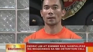 Cedric Lee at Zimmer Raz, nagpalipas ng magdamag sa NBI detention cell