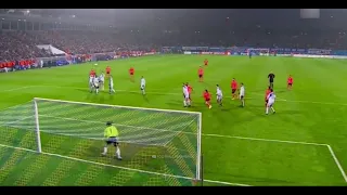 Messi 107 - Fabulous Second Career Freekick goal from Messi Vs Dynamo Kyiv in dying minutes to win