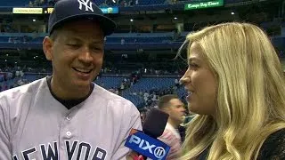 NYY@TB: A-Rod talks home run, return from injury