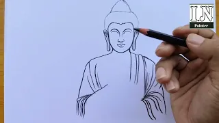 Eamin Painting - How To Drawing BUDDHA - easy to draw