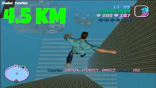 Jumping From The Highest Building In GTA VICE CITY,,, (Secret Place)