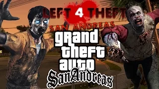 GTA San Andreas Mod Left 4 Theft - Defendendo A Grove Street (Survival Gameplay)