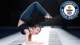 Fastest time to travel 20m in a contortion roll - Guinness World Records Day