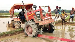 Mahindra Yuvo 585 4×4 Tractor Mud | Mahindra Arjun Novo 655 Di 4×4 Help | Tractor bangla